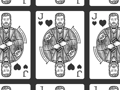 Spurge Playing Card deck engraving illustration line art peter voth design peter voth illustration playing card playing cards vector