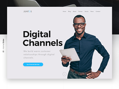 Juntos Corporate Website adobe xd corporate minimal ui ux design web deisgn