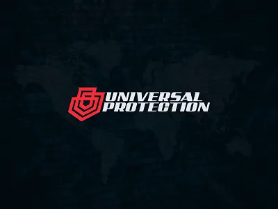 UNIVERSAL PROTECTION - Logo proposal branding design font lettering logo logodesign logotype security typogaphy