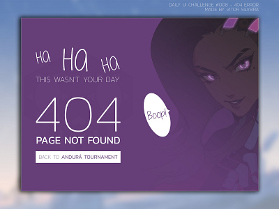 Daily UI Challenge #008 - 404 Error page 008 dailyui design ui