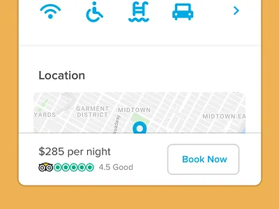 Booking Tab Bar app hotel interface ios minimal mobile navigation product travel ui ux