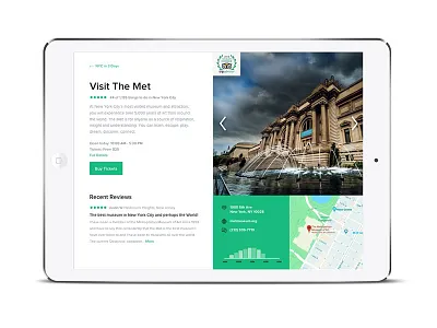 Visit The Met interface tablet app ui ux visual design