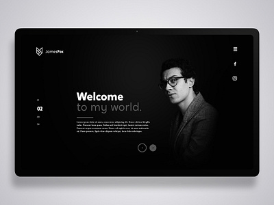 Dark landing page interface landingpage minimal ui uidesign ux website