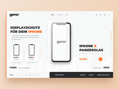 IPhone armored glass market art branding clean design flat glass invite iphone logo market shop type typogaphy ui user inteface web 3.0