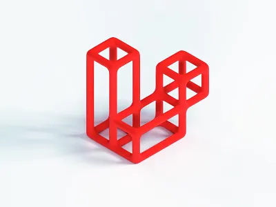 Wireframe Mark 3d branding focus lab grid illustration logo render wireframe