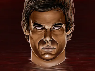 Dexter Morgan dexter dextermorgan digital painting illustration photoshop portrait showtime