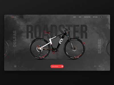 Probike design awards bicycle bicycle shop bike catalog dailui design figma lettering shop smoke trending type typography ui ui ux design ux web web design website