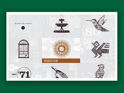 Website Design: Starbucks adobe illustrator campaign design food and beverage ui vector web website