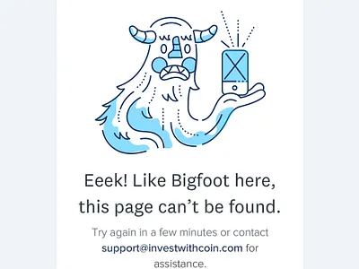 404 screen app design error error 404 error message error page finance finance app fintech icon illustration impact investing not found ui ux ux design vector web