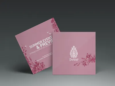 Fashion Invitation Card butterfly card decoration decorative dondup engrave engraving event event design fashion graphic illustration invitation invitation card pattern pink purple rsvp