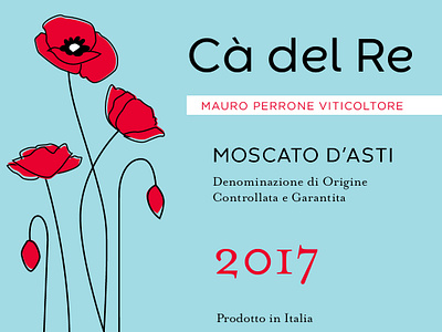 Ca del Re label 2 branding design label packaging pattern wine