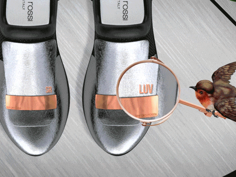 Sergio Rossi - Customization Running 2d after effects animation character collage design illustration motion motion graphic rigging