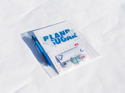 BLAND SUGAR authenticity blandsugar bs buttons design graphic design packet postcard print publication publication design riso risograph senior project tyopgraphy zine zines