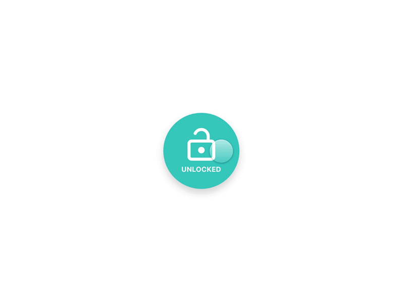 Lock Interaction 3d animation button concept css design framer x gif icon lock microinteraction minimal mobile on off switch