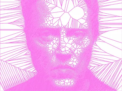 Christopher Walken Voronoi generative voronoi walken