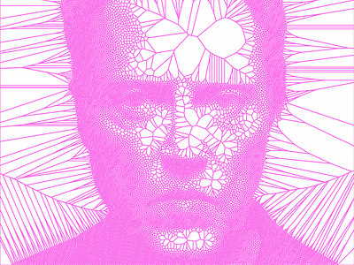 Christopher Walken Voronoi generative voronoi walken