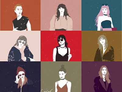 Cool Girl illustration 插图