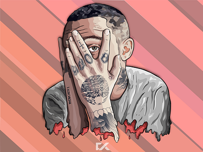 Mac Miller Vector Art colour design drawing face free hand graphic graphic art mac miller portrait portrait art rapper vector vector artwork vibrant wacom wacom bamboo