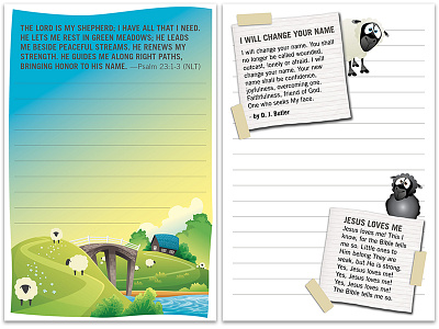 Encouragement Cards animal animals banner banners barn barnyard camp country design farm foster children foster kids illustration kids ministry non profit nonprofit print print design sheep