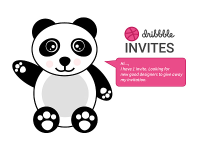 Dribbble Invite adobe illustrator creative design design drawing dribbble invite dribbble invite giveaway dribbble invites give away illustration typography vector