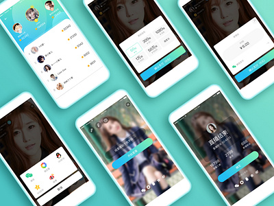 Social APP UI design live interface dating APP app design icon ui ux 设计