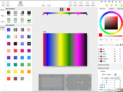 Super CSS Gradient Editor css editor gradient html5 ui