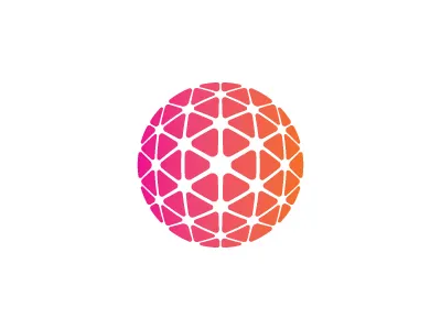 Neural Network Logo 3d cube geodesic geometric logo mark mathematical neural network sphere triangle vector