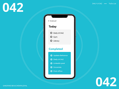 Daily UI 042 - ToDo List app daily ui daily ui 042 dailyui design illustration todo list ui vector