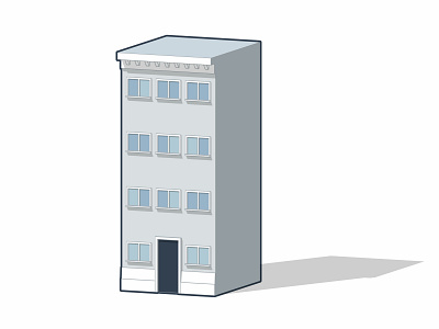Style Experimentation 3d american apartment architecture building city style