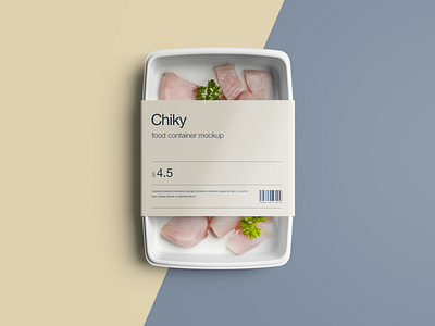 Food packaging design illustration