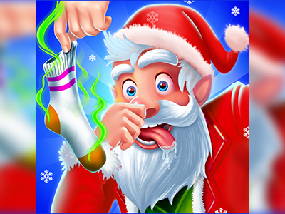 Christmas Santa Rescue Fun chasracter design christmas santa crazy santa game icon icon ios game icon santa santa design ui