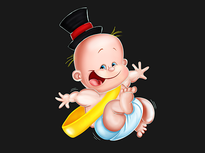 Little baby character baby baby clothes cartoon character character design game design sweet baby