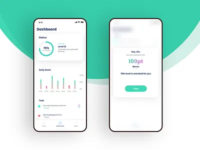 Goal tracking app UI design 2018 2019 android app app design dribbble goal goal tracking inspiration ios micro animation trend ui ux