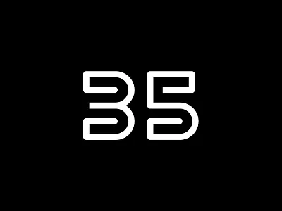 Numbers lines numbers typography