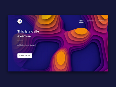 Daily Exercise - 1 design illustration ui web