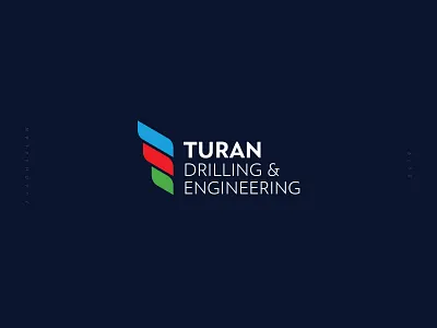Turan Drilling & Engineering branding corporate design drill drilling engineering flag identity logo logotype re branding red turan