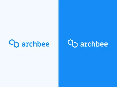 Archbee Logo blue branding design graphic design identity logo typography
