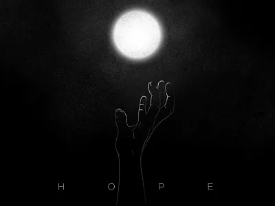 Hope black dark depression good hope illustration life light