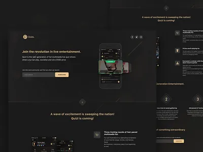 Landing Page 2019 app black design ios iphone landing design landing page lp ui ux