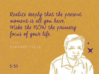 Eckhart Tolle - 30 Days / 30 Spiritual Teachers 🔮✨ branding design flat icon icons icons design illustration lettering line art logo magic minimal soul spirit spirits spiritual spirituality typography vector witch