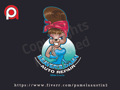 Beavers Auto Gear animation cartoon character design flat graphic design illustration logo mascot logo vector web website