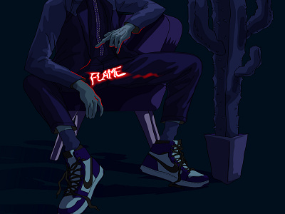 Travis Scott air jordan air jordan 1 cactus cactus jack dark flame flare illustration interior jordan laser night nike sofa travis travis scott type