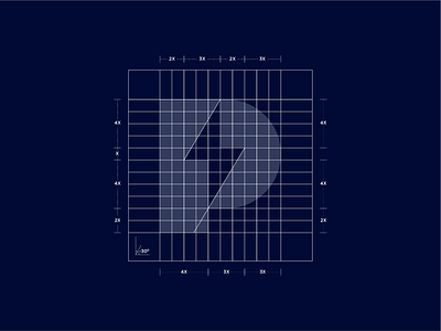 P For Power Grid grid construction grid design grid layout grid logo gridding illustration lightning bolt lightning logo negative space p logo p mark symbol