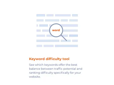 Keyword Difficulty Tool app design icon illustration keywords monterail seo icons ui vector