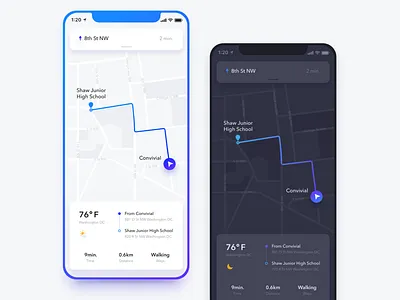 Mapapp app design ui