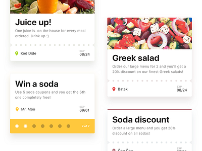 Food rewards & coupon mobile app UX UI design coupon coupon code coupons food food and beverage food and drink food app ios london map ui mobile app design reward san francisco ui ui desgin ui designer ux ux design ux designer zurich