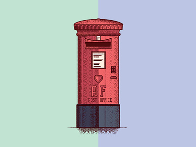 Post Box box engraved engraving etch etched heart office post postbox