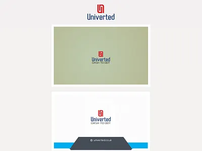 Univerted Logo branding illustration logo logo design u logo un logo univerted logo