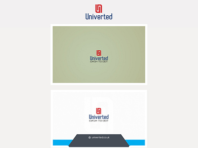 Univerted Logo branding illustration logo logo design u logo un logo univerted logo