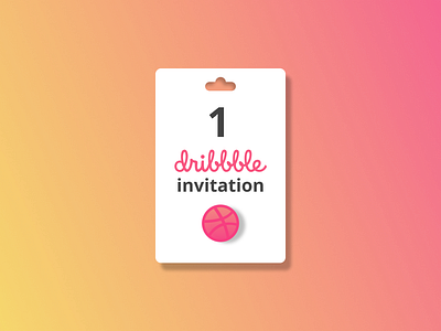 Dribbble Invitation 2d dribbble figma flat design invitation invite vector vectorillustration